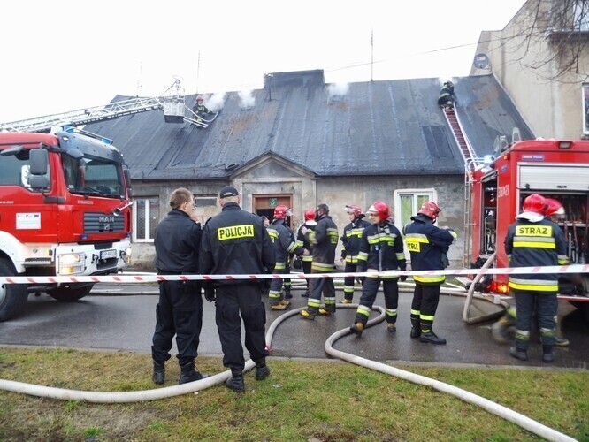 Pożar przy placu Litewskim