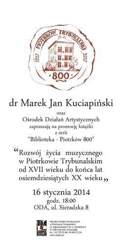 Zdjęcie 1: ODA zaprasza na promocję książki