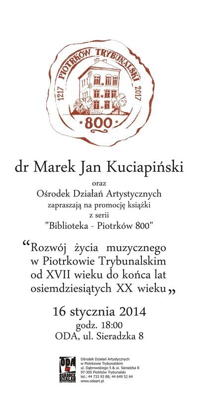 Zdjęcie 2: ODA zaprasza na promocję książki