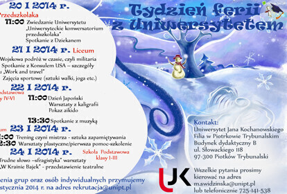 Zdjęcie 1: Ferie 2014 w Piotrkowie