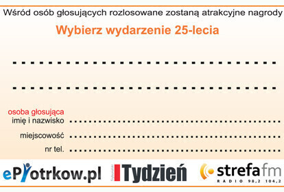 Wybierz Piotrkowskie wydarzenie 25-lecia