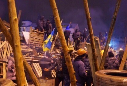 Zdjęcie 1: Barykady w Ivanofrankowsku 