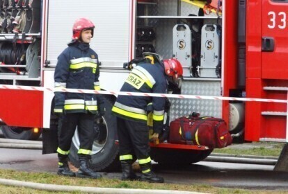 Pożar w Milejowie - siedem osób w szpitalu