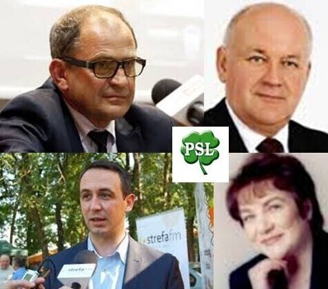 Posłowie i samorządowcy na listach PSL