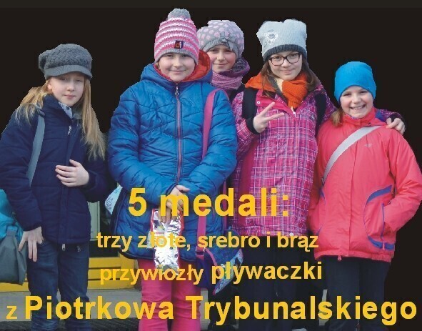 Triumf piotrkowskich pływaczek