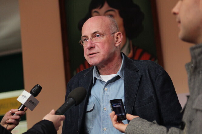 Piotr Machalica na święcie patrona szkoły