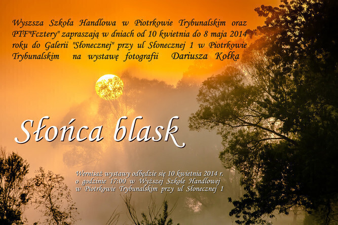 Zdjęcie 1: Pejzaż zdobiony słońcem - wystawa zdjęć w WSH