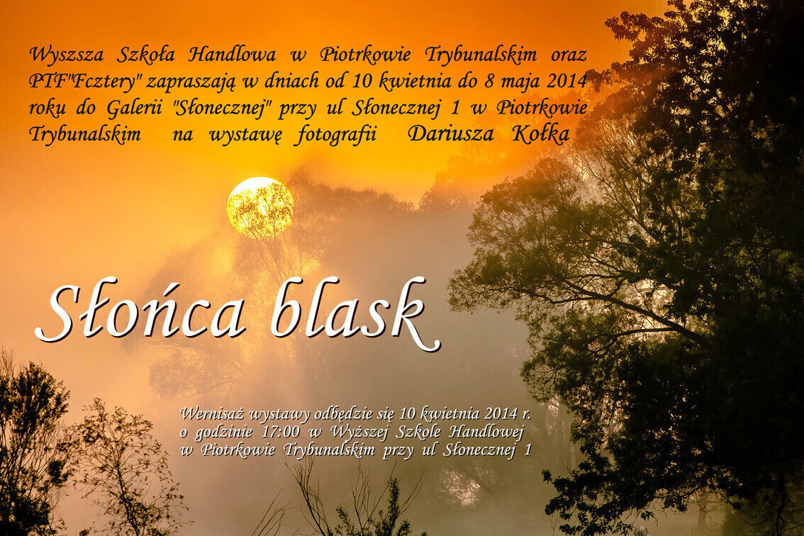 Zdjęcie 2: Pejzaż zdobiony słońcem - wystawa zdjęć w WSH