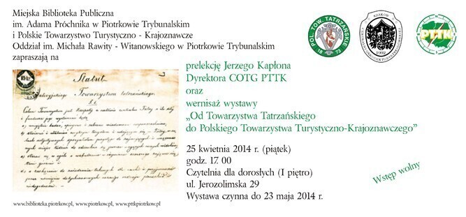 Biblioteka zaprasza na prelekcję i wernisaż wystawy