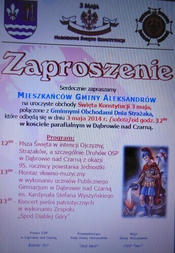 Gmina Aleksandrów. Święto Konstytucji 3 Maja