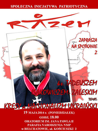 Zapraszają na spotkanie z ks. Tadeuszem Isakowiczem-Zaleskim