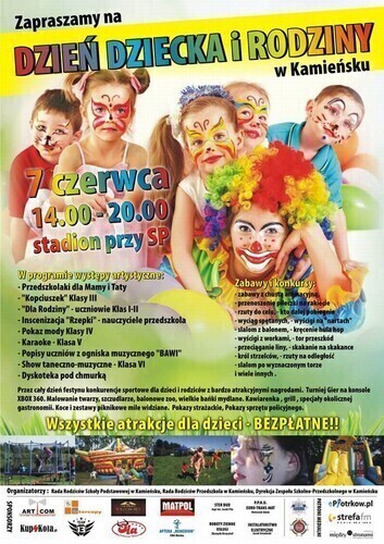 Zapraszają na Dzień Dziecka i Rodziny w Kamieńsku