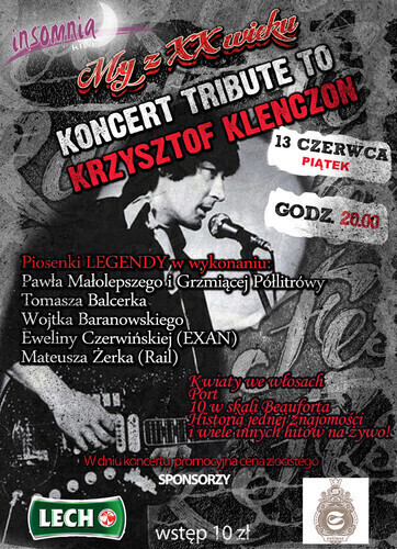 Zdjęcie 1: Piosenki Krzysztofa Klenczona w Insomni