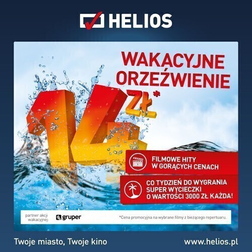 Wakacyjne orzeźwienie w kinach Helios w całej Polsce