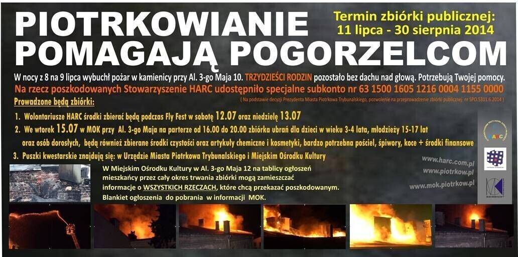 Zdjęcie 2: Piotrkowianie pomagają pogorzelcom