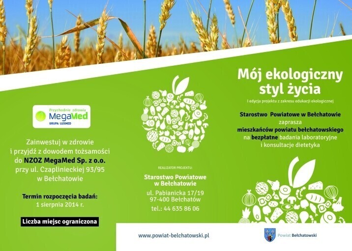 Zbadaj się za darmo żyj ekologicznie