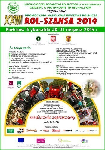 XXIII Rol-Szansa niebawem w Piotrkowie