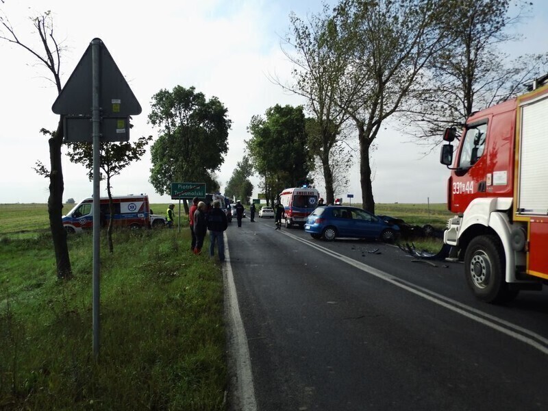 Zdjęcie 3: Wypadek przy Moryca. Trzy osoby ranne