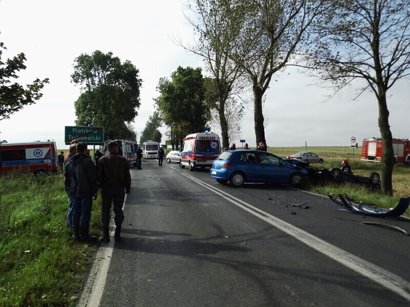 Zdjęcie 4: Wypadek przy Moryca. Trzy osoby ranne