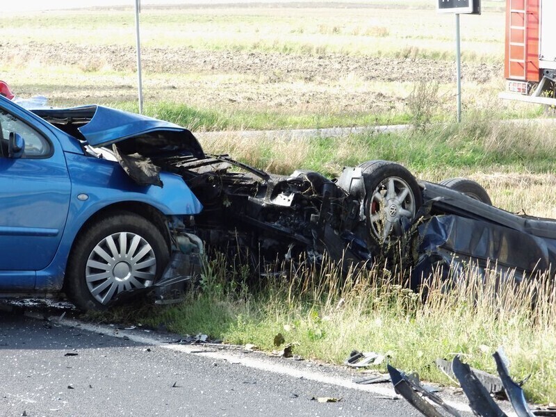 Zdjęcie 5: Wypadek przy Moryca. Trzy osoby ranne