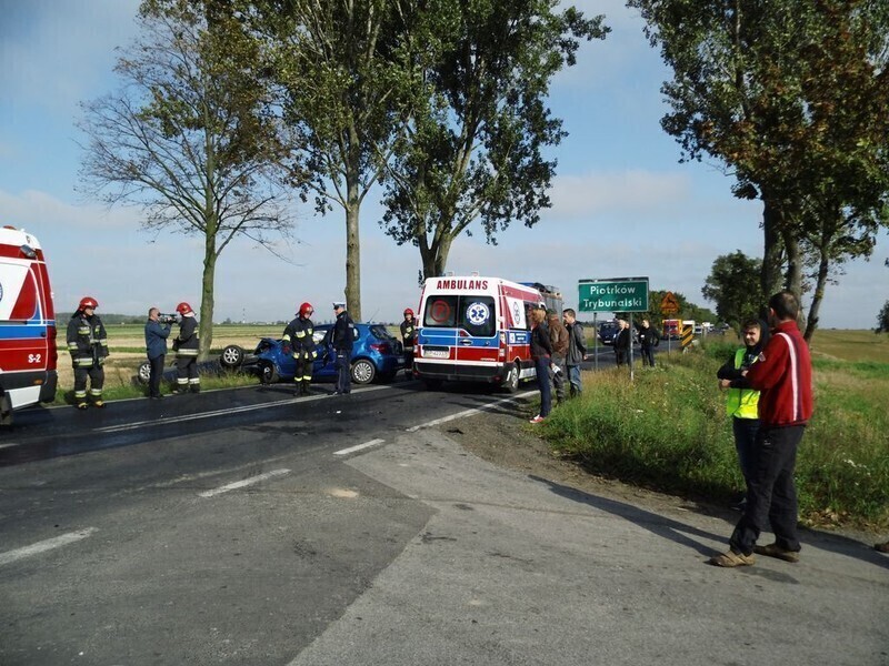 Zdjęcie 13: Wypadek przy Moryca. Trzy osoby ranne