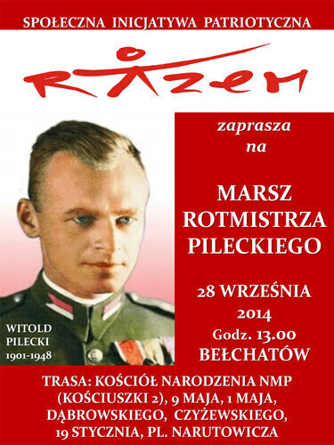 Zapraszają na Marsz Rotmistrza Pileckiego
