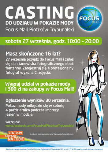 Zostań gwiazdą wybiegów Focus Mall