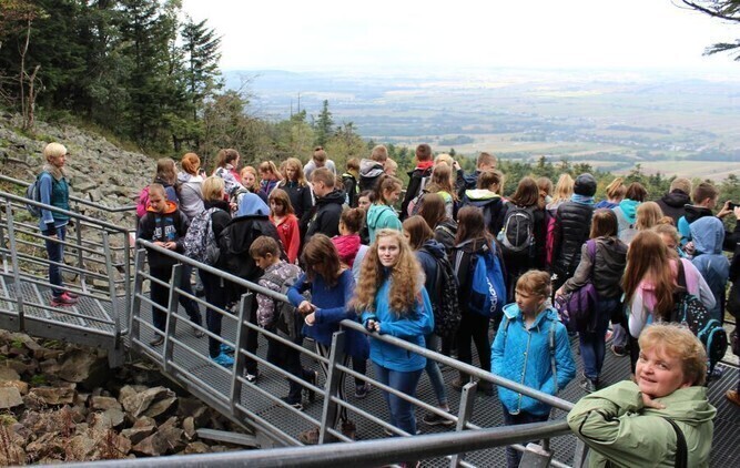 Zdjęcie 1: Gimnazjaliści pojechali w Góry Świętokrzyskie 