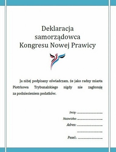 Obiecaj że nie zagłosujesz za podwyżką podatków