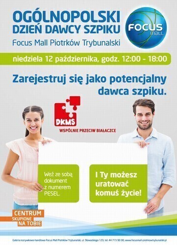 Ogólnopolski Dzień Dawcy Szpiku w Focus Mall