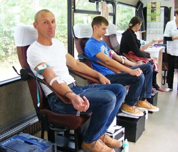 Oddawali krew w Przygłowie