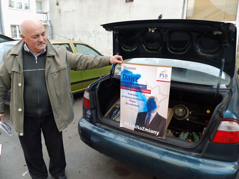 Zdjęcie 5: Kto i dlaczego zniszczył plakaty wyborcze?