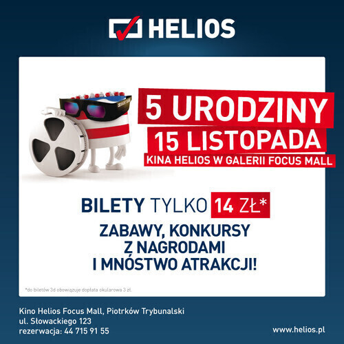 5. urodziny Kina Helios w Piotrkowie
