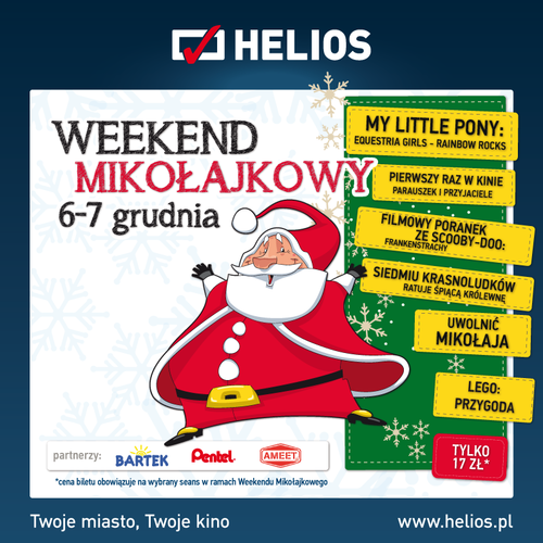 Weekend Mikołajkowy w kinie Helios