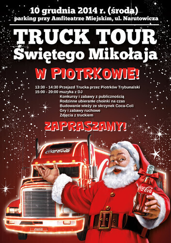Truck Tour Świętego Mikołaja w Piotrkowie