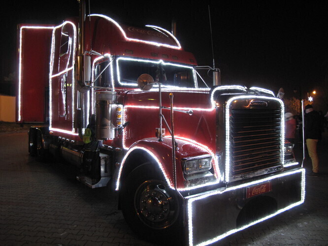 Zdjęcie 1: Truck Coca Coli odwiedził Piotrków