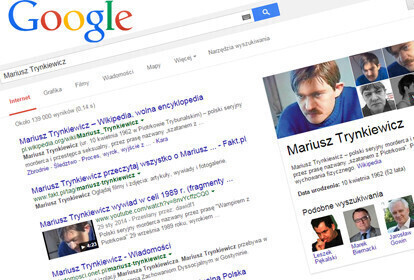 Gdzie jest Trynkiewicz najpopularniejszym hasłem w Google