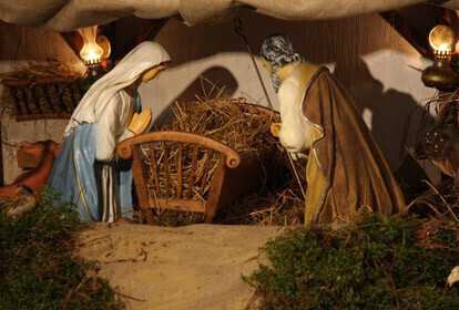 Zdjęcie 1: Szopkę kolejarzy można oglądać od Wigilii