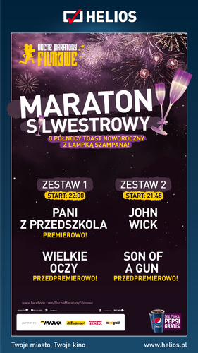 Maraton Sylwestrowy w kinie Helios