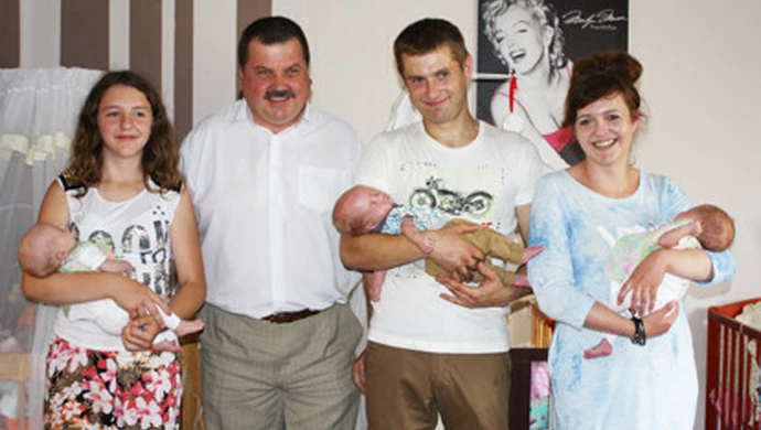 Trojaczki w gminie Rozprza