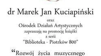 ODA zaprasza na promocję książki