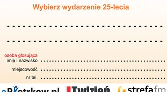 Wybierz "Piotrkowskie wydarzenie 25-lecia"