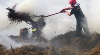 13 razy wyjeżdżali do pożarów traw