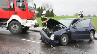 Dziecko walczy o życie - wypadek w Babach