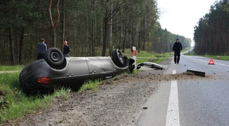 Wypadek policyjnego radiowozu