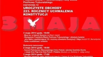 223. rocznica Uchwalenia Konstytucji 3 Maja – piotrkowskie obchody