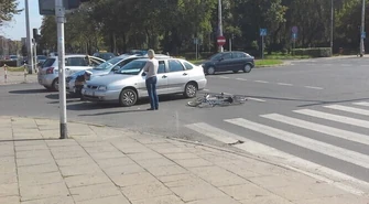 Seat potrącił rowerzystę 