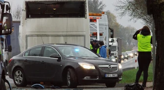 TIR zderzył się z autobusem