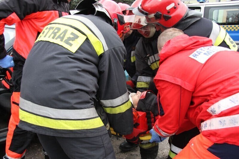 Zdjęcie 27: Wypadek podczas Orkiestry... pozorowany