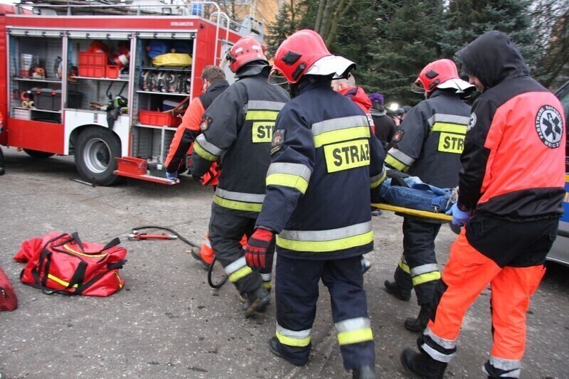 Zdjęcie 28: Wypadek podczas Orkiestry... pozorowany